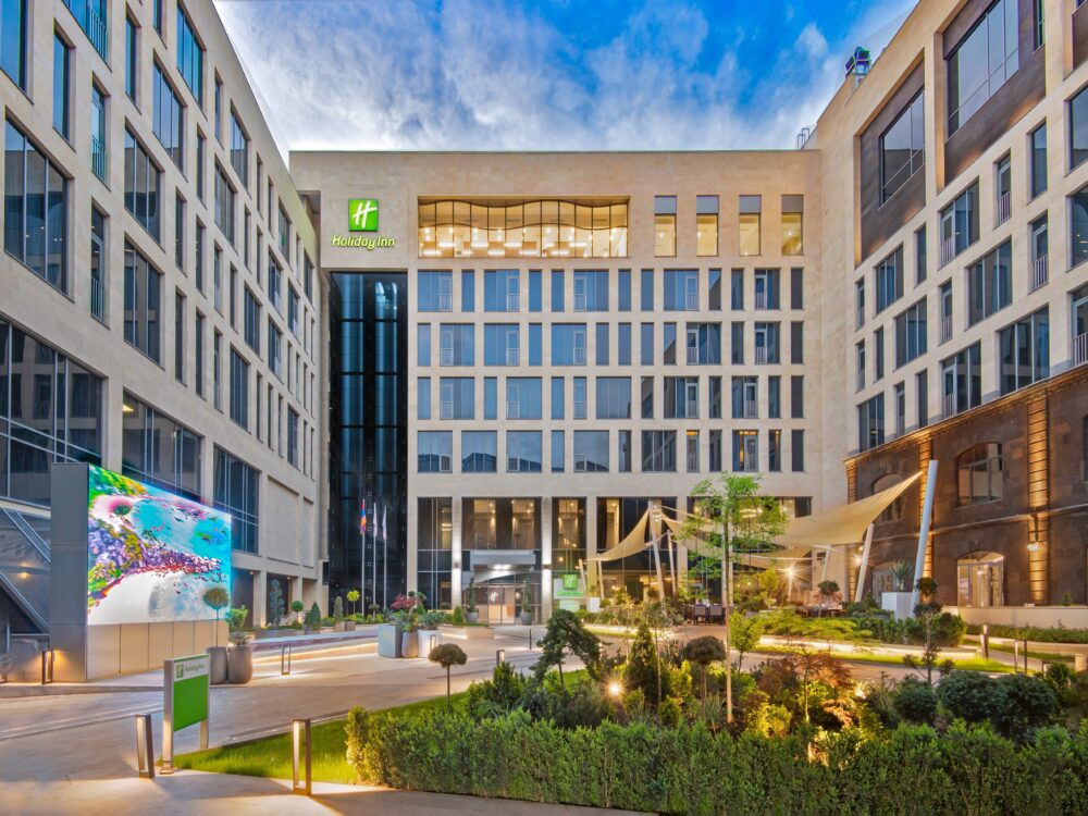hotel courtyard entrance