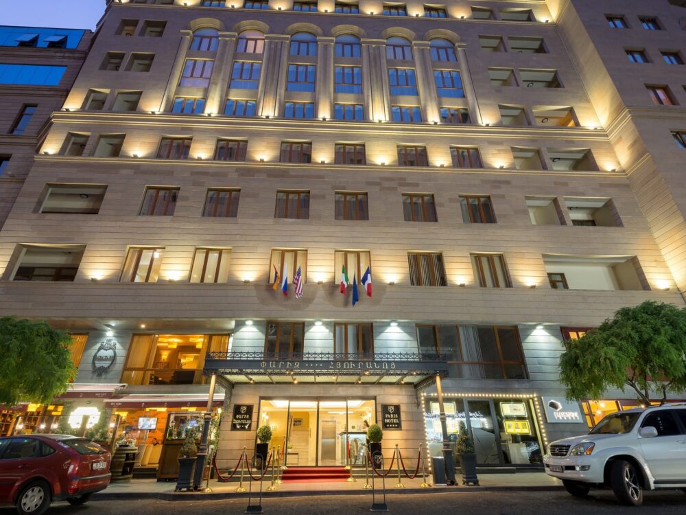 paris hotel facade