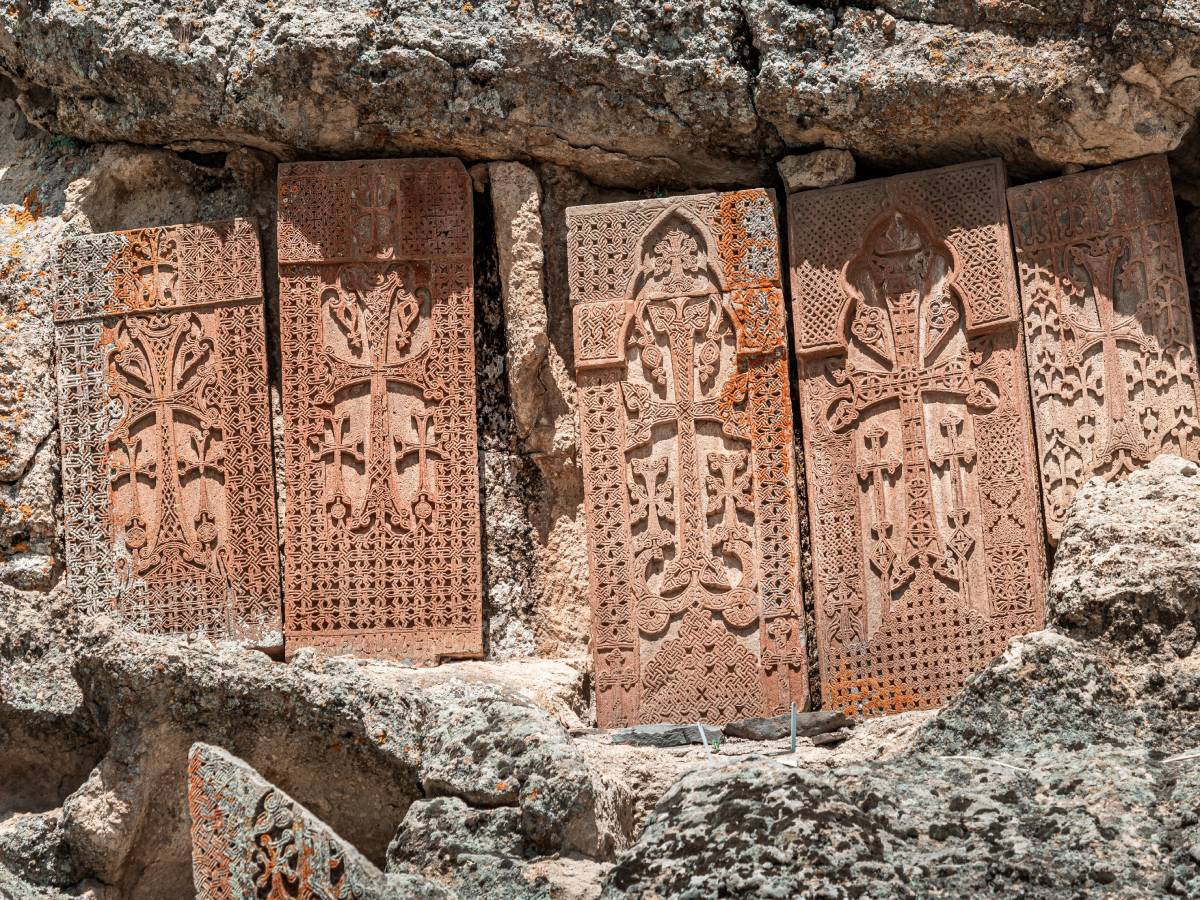 Ancient traditional carved khachkar